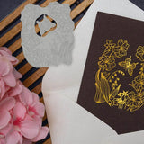 2Pcs Carbon Steel Hot Foil Plate Metal Dies Scrapbooking Embossing Craft