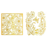 2Pcs Carbon Steel Hot Foil Plate Metal Dies Scrapbooking Embossing Craft