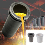 2Pcs 300g Graphite Crucible Quartz Melting Cup Kit for Silver Furnace