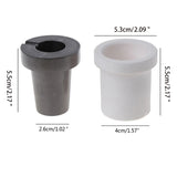 2Pcs 300g Graphite Quartz Melting Crucible Silver Furnace Casting Cups Kit
