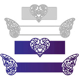 2Pcs 3D Butterfly Napkin Rings Metal Cutting Dies for Scrapbooking