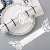 2Pcs 3D Butterfly Napkin Rings Metal Cutting Dies for Scrapbooking