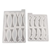 2Pcs 3D Chess Pieces Resin Casting Molds Kit 3D Chess Checker Epoxy Mold