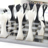 2Pcs 3D Chess Pieces Resin Casting Molds Kit 3D Chess Checker Epoxy Mold