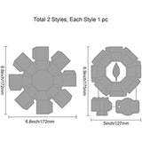 2Pcs 3D Fruit Cutting Dies Embossing Stencils for Card Scrapbooking DIY Craft