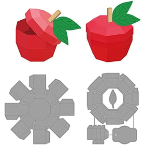 2Pcs 3D Fruit Cutting Dies Embossing Stencils for Card Scrapbooking DIY Craft