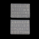 2Pcs 3mm Small Size Numbers Letters Mold Pendant Resin Silicone Molds