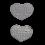 2Pcs 3mm Small Size Numbers Letters Mold Pendant Resin Silicone Molds