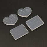 2Pcs 3mm Small Size Numbers Letters Mold Pendant Resin Silicone Molds