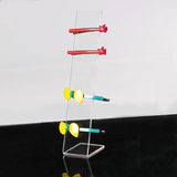 2Pcs Acrylic Headwear Display Stand L Shape Hair Accessories Holder