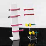 2Pcs Acrylic Headwear Display Stand L Shape Hair Accessories Holder