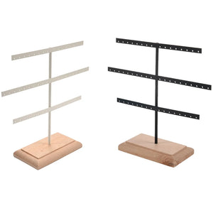 2Pcs Earring Jewelry Organizer Necklace Display Stand