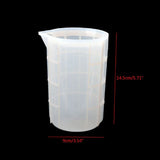 2Pcs 700ml Silicone Measuring Cups Resin Mixing Casting Tools
