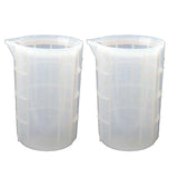 2Pcs 700ml Silicone Measuring Cups Resin Mixing Casting Tools