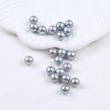 2Pcs 8-9mm Grey Freshwater Pearl Loose Beads for DIY Earrings Necklace