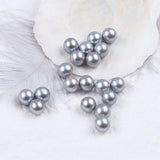 2Pcs 8-9mm Grey Freshwater Pearl Loose Beads for DIY Earrings Necklace