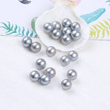 2Pcs 8-9mm Grey Freshwater Pearl Loose Beads for DIY Earrings Necklace