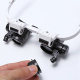 2Pcs Double Eye Loupe Head Wearing Magnifier
