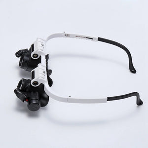 2Pcs Double Eye Loupe Head Wearing Magnifier