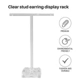 2Pcs Acrylic Earring Holders T-Bar Jewelry Stand