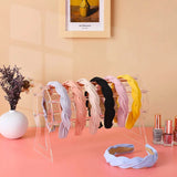 Acrylic Headband Holder Display Stand for Jewelry, Clear Organizer, 2 Pcs