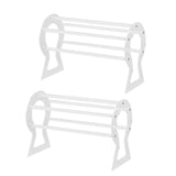 Acrylic Headband Holder Display Stand for Jewelry, Clear Organizer, 2 Pcs