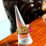 2Pcs Acrylic Ring Finger Display Stands Transparent Cone Ring Holder