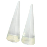 2Pcs Acrylic Ring Finger Display Stands Transparent Cone Ring Holder