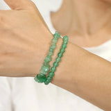 2Pcs Amethysts Bracelet Natural Stone Beads Bracelets For Women Men Hematite Gar
