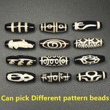 2Pcs 10X30mm Dzi Agate Beads for DIY Jewelry Making