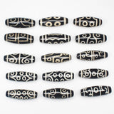 2Pcs 10X30mm Dzi Agate Beads for DIY Jewelry Making
