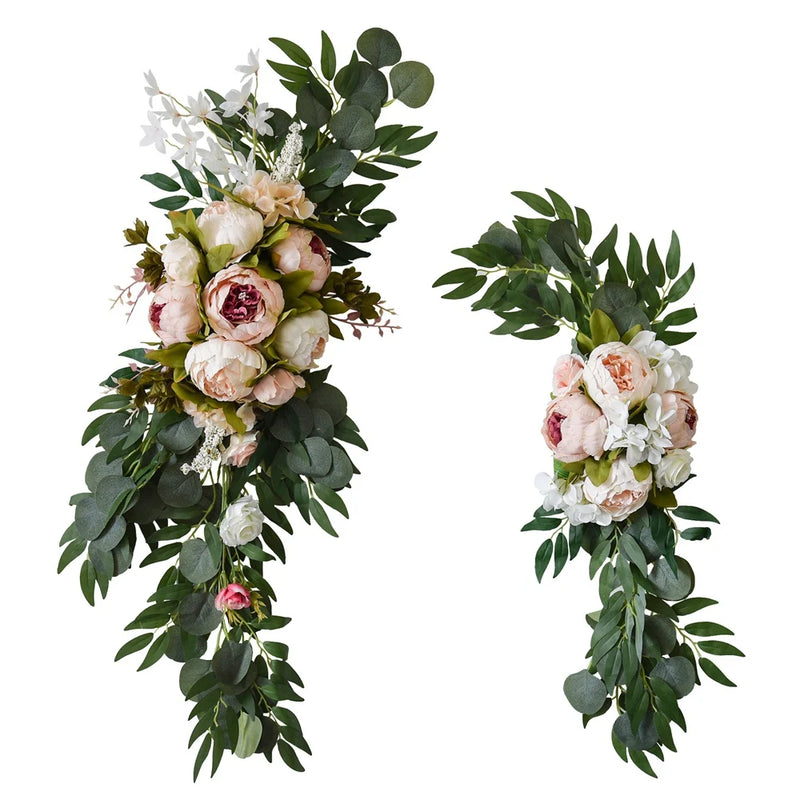 2Pcs Artificial Flower Wedding Card Decoration Wedding Arch