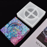 2Pcs Silicone Ashtray & Herb Grinder Mold Resin Jewelry Storage Box