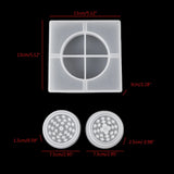 2Pcs Silicone Ashtray & Herb Grinder Mold Resin Jewelry Storage Box
