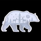 2Pcs Bear Deer Resin Molds Silicone Kit Large Deer Bear Decor