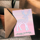 2Pcs Bear and Deer Metal Cutting Dies for DIY Scrapbook Wedding Cards Decoration