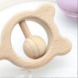 2Pcs Baby Bear Bell Wood DIY Grinding Bar Accessories