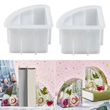 2Pcs Resin Bookend Mould, Epoxy Mould for Resin Art