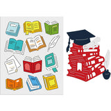 2Pcs Book Background Metal Cutting Dies for DIY Scrapbook Greeting Cards