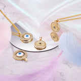 Brass Evil Eye Snake Charm Pendant for DIY Jewelry Making