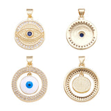 Brass Evil Eye Snake Charm Pendant for DIY Jewelry Making