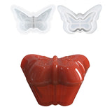 2Pcs Butterfly Storage Box Epoxy Resin Mold DIY Crafts Ornament Mold