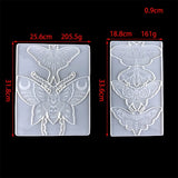 2Pcs Butterfly Wall Decoration Epoxy Resin Mold Silicone Mold DIY Moth Pendant