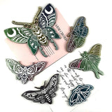 2Pcs Butterfly Wall Decoration Epoxy Resin Mold DIY Moth Pendant Silicone Mold