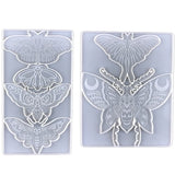 2Pcs Butterfly Wall Decoration Epoxy Resin Mold Silicone Mold DIY Moth Pendant
