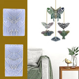 2Pcs Butterfly Wall Decoration Epoxy Resin Mold DIY Moth Pendant Silicone Mold