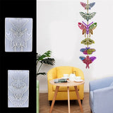 2Pcs Butterfly Wall Decoration Epoxy Resin Mold DIY Moth Pendant Silicone Mold