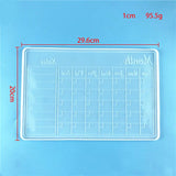 2Pcs Calendar/notepad Resin Silicone Mold DIY Calendar Week Calendar Month Board