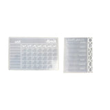 2Pcs Calendar/notepad Resin Silicone Mold DIY Calendar Week Calendar Month Board