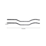 2Pcs Carbon Fiber Chassis Rail for Axial SCX10 II 90046 90047